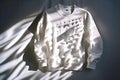 photogram shirts using the technique where objects are placed on