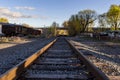 Abandoned Train Cars Royalty Free Stock Photo