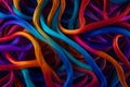 A Photograph Abstract tendrils of vibrant hues dance