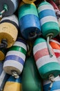 A photograph of an assortment of Lobster Buoys Royalty Free Stock Photo