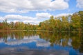 Early Autumn Northwoods Lake Royalty Free Stock Photo