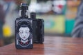 Photograph of black colored vape on the table Royalty Free Stock Photo