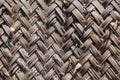 Background texture of woven bamboo thatch Royalty Free Stock Photo