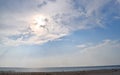 Hot Summer Day - Brilliant Sun with Bright Aura & Sunshine in Sky at Sea Shore - Laxmanpur, Neil Island, Andaman Islands, India