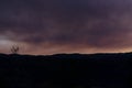 Photograph of bushfire smoke in The Blue Mountains in Australia