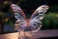 The Glass Butterfly - Generative AI Royalty Free Stock Photo