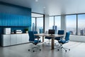 A Photograph capturing the sleek elegance of a modern office