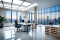 A Photograph capturing the sleek elegance of a modern office