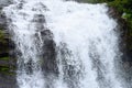 Forceful Fall of Water with Sprinkling of White Water Drops - Cheeyappara Waterfalls, Idukki, Kerala, India Royalty Free Stock Photo