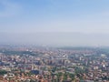 A photograph of city from aerial view