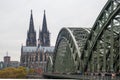 Cologne Cathedral from the riverside view