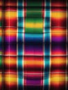 Photograph Of Colorful Mexican Blanket Background. Generative AI Royalty Free Stock Photo