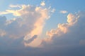 Cloudscape - Abstract Natural Background - Cumulonimbus Clouds in Blue Sky