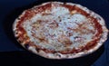 photograph depicting one of the most famous Italian pizzas, the first is said, created for the queen margherita in Naples