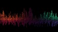 ASCII Audio Waveform: A Colorful Representation of Sound