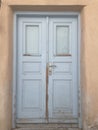 Soft Baby Blue Home Entrance in Portugal Europe