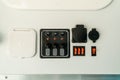 Photograph of electrical control unit in Royalty Free Stock Photo