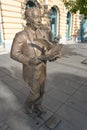 Entire statue of the famous writer Veljko Petrovic