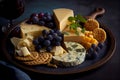 Gourmet Delight with this Assorted Cheese and Cracker Platter