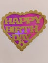 Photograph of Happy Birthday Wish Wall Sticker