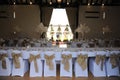 Seating at a head table at a wedding Royalty Free Stock Photo