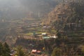 Photograph of houses on the hill on a hill station