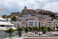 Ibiza port and center with Ibiza Castle Royalty Free Stock Photo