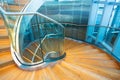 Burj Khalifa stairs between 124th and 125th deck Royalty Free Stock Photo