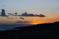 Photograph of a landscape dusk in Menorca. Sunset.