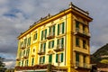 Varenna Italy Large Building With Sunset Glow