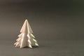 White Christmas tree in origami Royalty Free Stock Photo