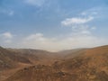 Mountain views from the Lomas de Lachay in Peru Royalty Free Stock Photo