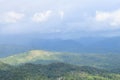 Light and Shadow on Mounttains with Blue Sky and White Clouds - Natural Background