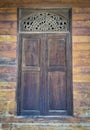 A Photograph of Old Wooden Window