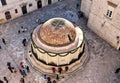 Onofrio's Fountain Seen from the City Walls of Dubrovnik, Croatia Royalty Free Stock Photo