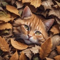 Photograph of an orange tabby cat.