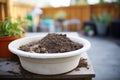 photograph of organic potting soil mix ready for use