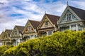 Photograph of the Painted Ladies of San Francisco in the state of California, USA. Royalty Free Stock Photo
