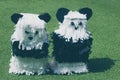 Mexican panda pinatas photograph Royalty Free Stock Photo