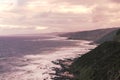 Photograph of the rugged coastline along the Great Ocean Road in Australia Royalty Free Stock Photo