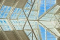 Architecture Inside Roofline Steel and Glass Royalty Free Stock Photo