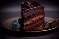 Sinful Slice of Decadent Chocolate Cake