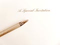 A special invitation card. you are invited. Royalty Free Stock Photo