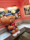 Line friends Pop Culture cafe in Shanghai city, China