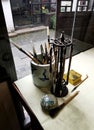 Workshop of calligrapher in ancient town of Shanghai, China