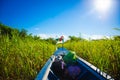 boat to the sun Royalty Free Stock Photo