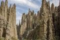 Rocky valley with strange formations