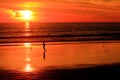 Oceanside California Sunset Beach Scene Royalty Free Stock Photo