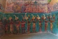 cave painting of Bonampak Chiapas Mexico