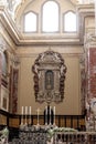 Photograph taken in the city of Cagliari, Italy, featuring a view of the Cathedral of Santa Maria